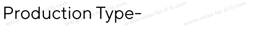 Production Type字体转换